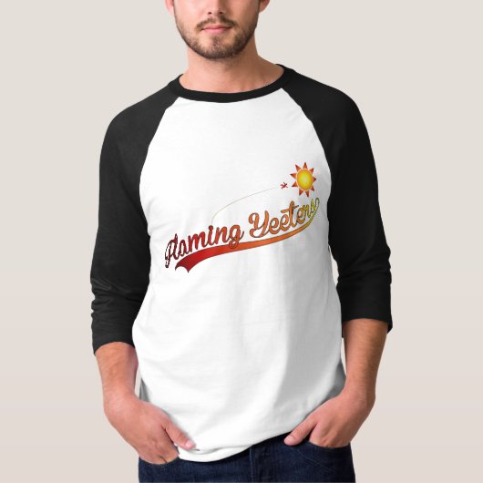 Flaming Yeeters Raglan T - Shirt (Vorderseite)
