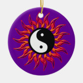 Flaming Yin Yang Sun Ornament (Vorne)