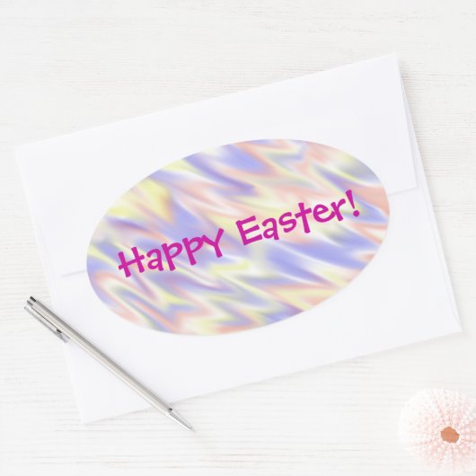 Flamingblue Oaster Ovaler Aufkleber (Umschlag)