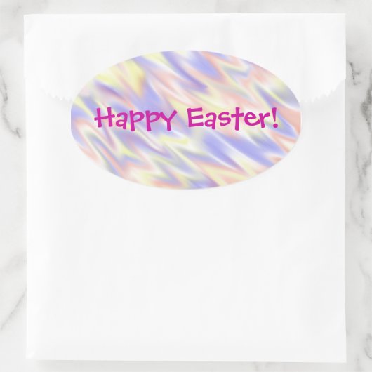 Flamingblue Oaster Ovaler Aufkleber (Tasche)