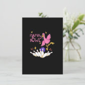 Flamingbowl Bowling Event Women Girls Flamingo Bow Einladung (Stehend Vorderseite)