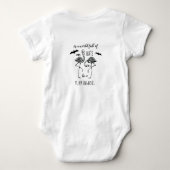 Flaminghoul Bats Skeleton Flamingo Halloween Baby Strampler (Rückseite)