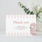 Flamingle Dankeschön-Karte gelassen Dankeskarte (Stehend Vorderseite)