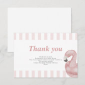 Flamingle Dankeschön-Karte gelassen Dankeskarte (Vorne/Hinten)