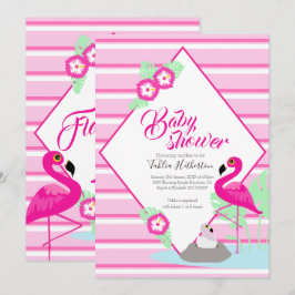 Flamingle Flamingo Baby Dusche Rosa Einladungen