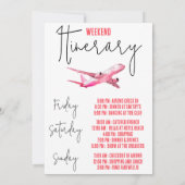 Flamingle, Flamingo Bachelorette Wochenende Einladung (Rückseite)