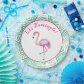Flamingle Flamingo Tropical Paper Plate Pappteller (Party)
