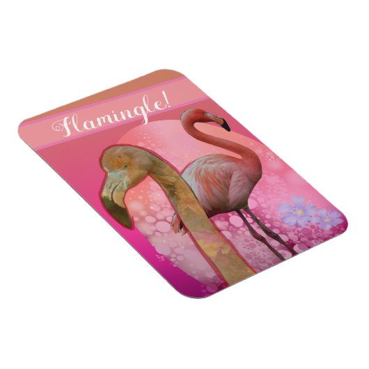 Flamingle Floral Flamingo Magnet (Rechte Seite)