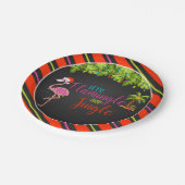 Flamingle & Jingle Christmas Party Paper Plate - B Pappteller (Schrägansicht)