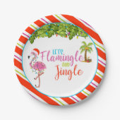Flamingle & Jingle Christmas Party Paper Plate - W Pappteller (Vorderseite)