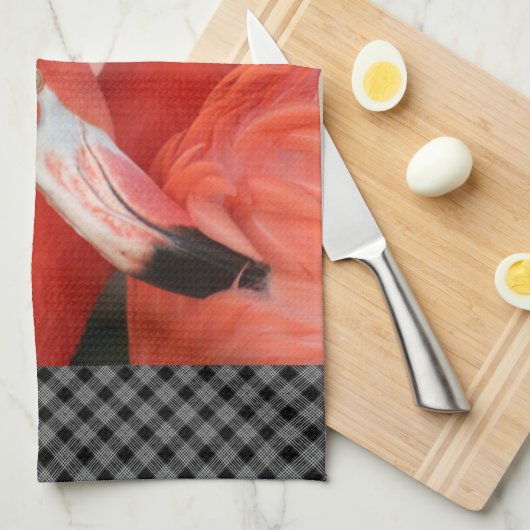 Flamingo 001 geschirrtuch (Viertel Falte)