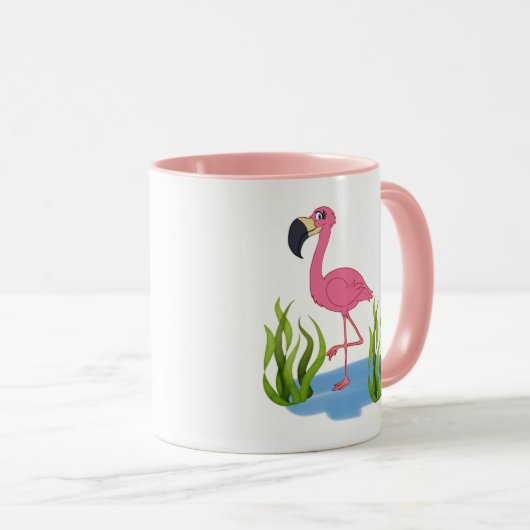Flamingo 11 oz Combo Tasse (VorderseiteRechts)