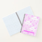 Flamingo 1. Geburtstag Baby Milestone Notizblock (Innenseite)