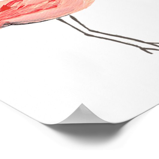 Flamingo 1 poster (Ecke)