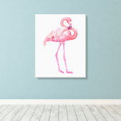 Flamingo 2 leinwanddruck (Insitu (Holzboden))