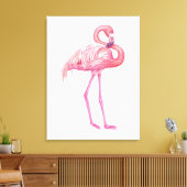 Flamingo 2 leinwanddruck (Insitu (Wohnzimmer))