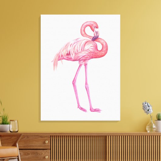 Flamingo 2 leinwanddruck (Insitu (Wohnzimmer))