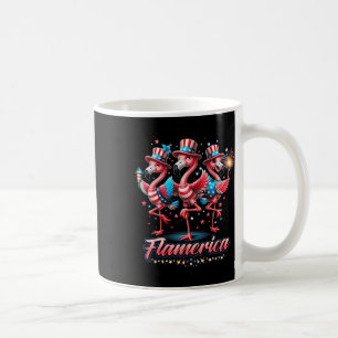 Flamingo 4. Juli Patriotic USA Unabhängigkeit Fl Kaffeetasse