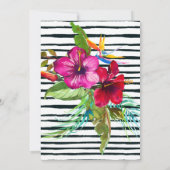 Flamingo 50. Geburtstag Einladung (Rückseite)