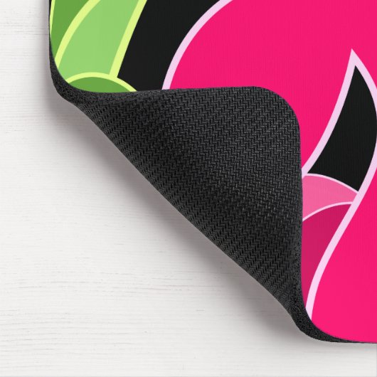 Flamingo Abstrakt Mousepad (Ecke)