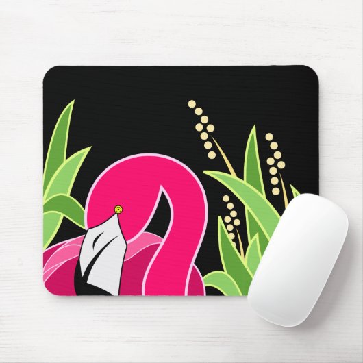 Flamingo Abstrakt Mousepad (Mit Mouse)