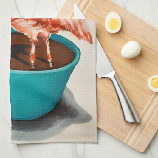 Flamingo Absurdi-tea towel Geschirrtuch (Viertel Falte)