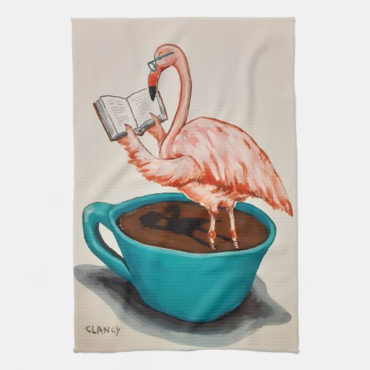 Flamingo Absurdi-Tischhandtuch Geschirrtuch (Vertikal)