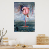 Flamingo ACEO Print Poster (Küche)