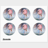 Flamingo ACEO Sticker (Blatt)