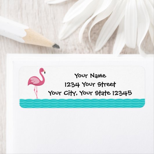 Flamingo Address Label (Insitu)