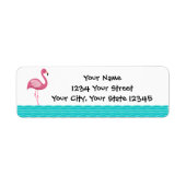 Flamingo Address Label (Vorne)