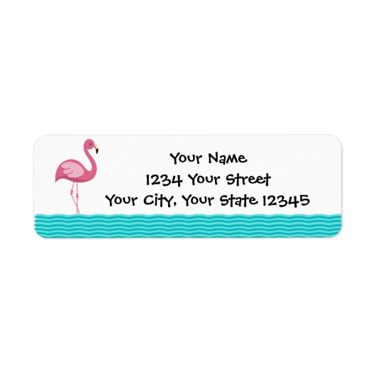 Flamingo Address Label (Vorne)