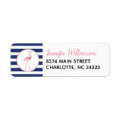 Flamingo Address Labels (Vorne)