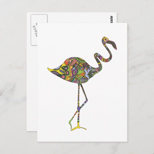 FLAMINGO.ai Postkarte (Vorne/Hinten)