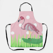 Flamingo-Alligator-Schürze Schürze (Vorderseite)