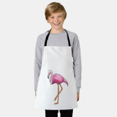 Flamingo als Braut mit Schleier Schürze (Getragen)