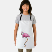 Flamingo als Braut mit Schleier Schürze (Insitu)