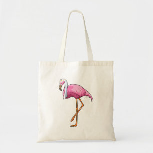 Flamingo als Braut mit Schleier Tragetasche