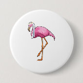 Flamingo als Brücke mit Veil Button (Vorderseite)