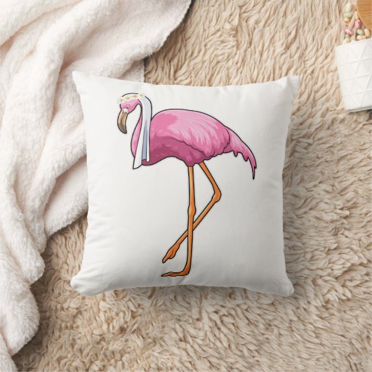 Flamingo als Brücke mit Veil Kissen (Decke)