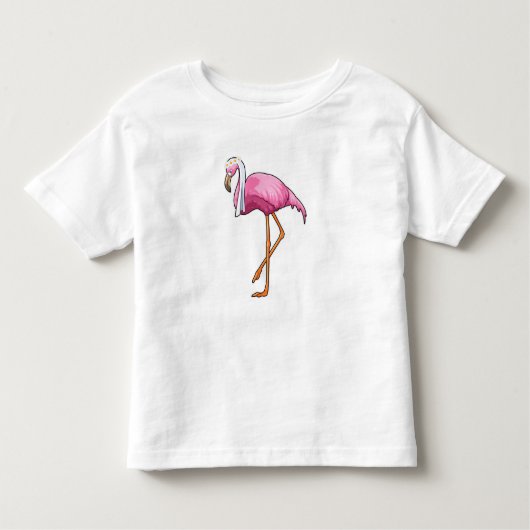 Flamingo als Brücke mit Veil Kleinkind T-shirt (Vorderseite)