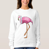 Flamingo als Brücke mit Veil Sweatshirt (Vorderseite)