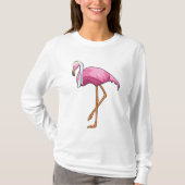 Flamingo als Brücke mit Veil T-Shirt (Vorderseite)