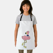 Flamingo als Gentleman mit Krawatte Schürze (Insitu)