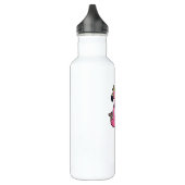 Flamingo als König mit Kronen und Personal Edelstahlflasche (Links)