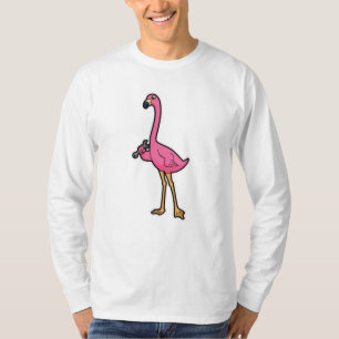 Flamingo als Mechaniker mit Wrench T-Shirt