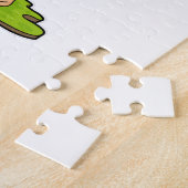 Flamingo als Prinzessin mit Krone Puzzle (Seite)