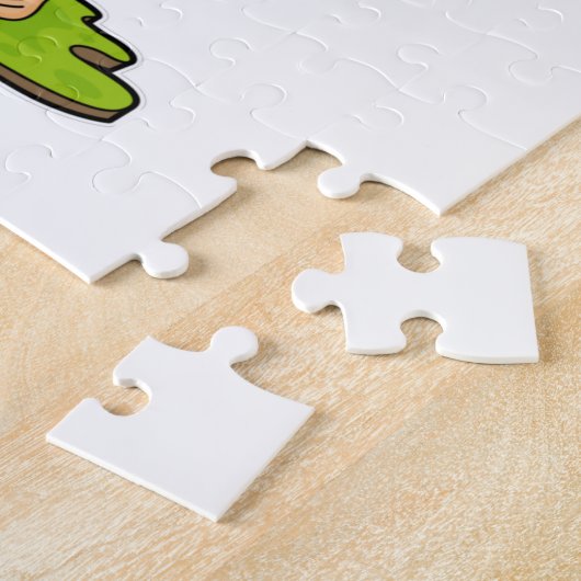 Flamingo als Prinzessin mit Krone Puzzle (Seite)