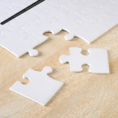 Flamingo als Rentner mit Gehstock Puzzle (Seite)