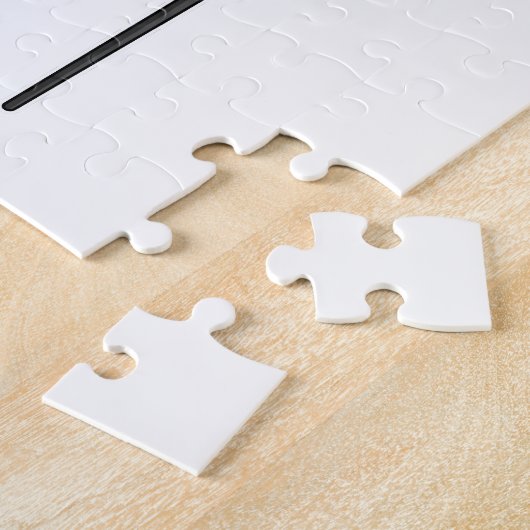 Flamingo als Rentner mit Gehstock Puzzle (Seite)